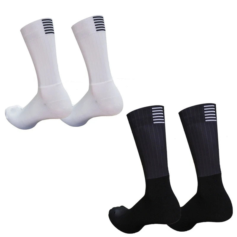 Profession Cycling Socks Pro Team Aero Socks Comfortable Breathable Anti Slip Seamless Silicone Running Sport Bike Socks